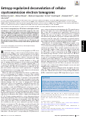 Cover page: Entropy-regularized deconvolution of cellular cryotransmission electron tomograms