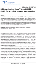 Cover page: Exhibition Review: Hawaiʻi Triennial 2022:  Pacific Century—E Hoʻomau no Moananuiākea