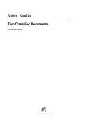Cover page: Two Classified Documents