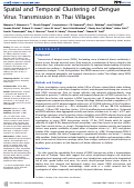 Cover page: Spatial and Temporal Clustering of Dengue Virus Transmission in Thai Villages