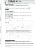 Cover page: Mosaic effectiveness: measuring the impact of novel PrEP methods