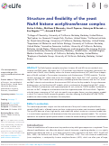 Cover page: Structure and flexibility of the yeast NuA4 histone acetyltransferase complex