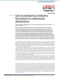 Cover page: Cell viscoelasticity is linked to fluctuations in cell biomass distributions