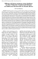 Cover page: Effects of Citrus tristeza virus Isolates on Two Tolerant Commercial Scionson Different Rootstocks in South Africa