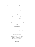 Cover page: Respiratory Mechanics and Gas Exchange: The Effect of Surfactants