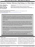 Cover page: Emergency Medicine Milestones Final Ratings Are Often Subpar