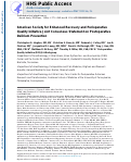 Cover page: American Society for Enhanced Recovery and Perioperative Quality Initiative Joint Consensus Statement on Postoperative Delirium Prevention.