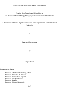 Cover page: Coupled Heat Transfer and Water Flow in Soil-Borehole Thermal Energy Storage Systems in Unsaturated Soil Profiles