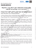 Cover page: Hepatitis C Virus Micro-elimination Among People With HIV in San Diego: Are We on Track?