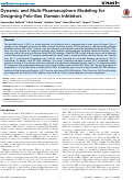Cover page: Dynamic and Multi-Pharmacophore Modeling for Designing Polo-Box Domain Inhibitors