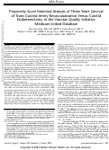 Cover page: Propensity-Score Matched Analysis of Three Years Survival of TransCarotid Artery Revascularization Versus Carotid Endarterectomy in the Vascular Quality Initiative Medicare Linked Database.