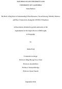 Cover page: The Role of Big Data in Understanding Urban Dynamics: Social Sensing, Mobility Patterns, and Place Connectivity during the COVID-19 Pandemic