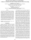 Cover page: Why Some Verbs are Harder to Learn than Others –
A Micro-Level Analysis of Everyday Learning Contexts for Early Verb Learning