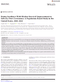 Cover page of Rising Incidence With Modest Survival Improvement in Salivary Duct Carcinoma: A Population‐Based Study in the United States, 2000–2022