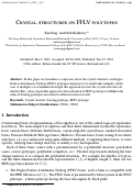Cover page: Crystal structures on FFLV polytopes
