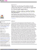 Cover page: Objective monitoring of loneliness levels using smart devices: A multi-device approach for mental health applications.