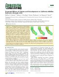 Cover page: Projected Effects of Climate and Development on California Wildfire Emissions through 2100