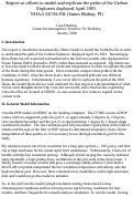 Cover page: Report on efforts to model and replicate the paths of the Carbon Explorers deployed April 
2001 (NOAA GC04-304 (James Bishop, PI)