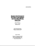 Cover page: Dimensions of Bus Performance of Peer Groups of Transit Agencies in Fiscal Years 1980 and 1981 Using Section 15 Data