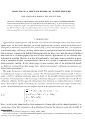 Cover page: Analysis of a mixture model of tumor growth