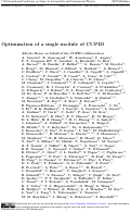 Cover page: Optimization of a single module of CUPID