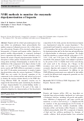 Cover page: NMR methods to monitor the enzymatic depolymerization of heparin