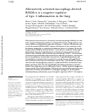 Cover page: Alternatively activated macrophage-derived RELM-α is a negative regulator of type 2 inflammation in the lung