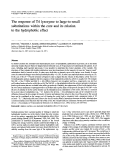 Cover page: The response of T4 lysozyme to large‐to‐small substitutions within the core and its relation to the hydrophobic effect