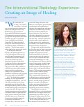Cover page of The Interventional Radiology Experience: Creating and Image of Healing