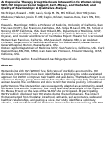 Cover page: An Expressive Therapy Group Disclosure Intervention for Women Living With HIV Improves Social Support, Self-efficacy, and the Safety and Quality of Relationships: A Qualitative Analysis