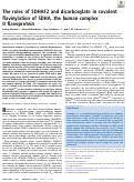 Cover page: The roles of SDHAF2 and dicarboxylate in covalent flavinylation of SDHA, the human complex II flavoprotein