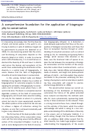 Cover page: book review: A comprehensive foundation for the application of biogeography to conservation