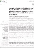 Cover page: The Metabolome of a Cyanobacterial Bloom Visualized by MS/MS-Based Molecular Networking Reveals New Neurotoxic Smenamide Analogs (C, D, and E).