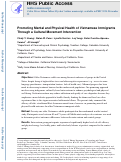 Cover page: Promoting Mental and Physical Health of Vietnamese Immigrants Through a Cultural Movement Intervention