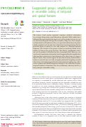 Cover page: Exaggerated groups: amplification in ensemble coding of temporal and spatial features