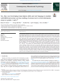 Cover page: Yes, they can: Developing transcription skills and oral language in tandem with SRSD instruction on close reading of science text to write informative essays at grades 1 and 2