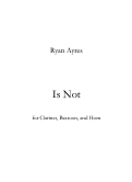Cover page: Is Not