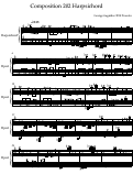 Cover page: Composition 202 Harpsichord