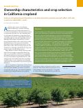 Cover page of Ownership characteristics and crop selection in California cropland