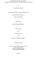 Cover page: Suspending the Desire for Recognition: Coloniality of Being, the Dialectics of Death, and Chicana/o Literature