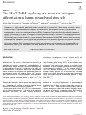 Cover page: The ERα/KDM6B regulatory axis modulates osteogenic differentiation in human mesenchymal stem cells