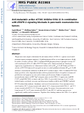 Cover page: Anti-metastatic action of FAK inhibitor OXA-11 in combination with VEGFR-2 signaling blockade in pancreatic neuroendocrine tumors