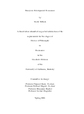 Cover page of Essays in Development Economics