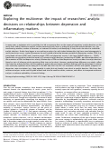 Cover page: Exploring the multiverse: the impact of researchers analytic decisions on relationships between depression and inflammatory markers.