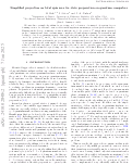 Cover page: Simplified projection on total spin zero for state preparation on quantum computers