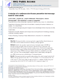 Cover page: Codesign of a cardiovascular disease prevention text message bank for older adults