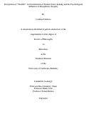 Cover page: Perceptions of “Trouble”: An Examination of Student Sense-making and the Psychological Influence of Disciplinary Inequity