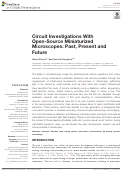 Cover page: Circuit Investigations With Open-Source Miniaturized Microscopes: Past, Present and Future