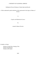 Cover page: Outlining the Diverse Etiologies of Autism Spectrum Disorder