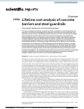 Cover page: Lifetime cost analysis of concrete barriers and steel guardrails.